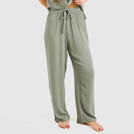 Pantalón largo viscosa bambula liso pantalones-comodos-mujer