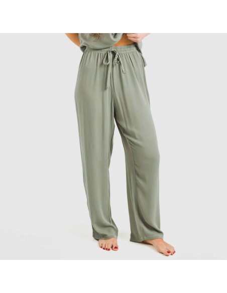 Pantalón largo viscosa bambula liso pantalones-comodos-mujer