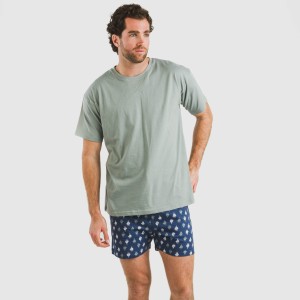 Pijama corto algodón hombre...