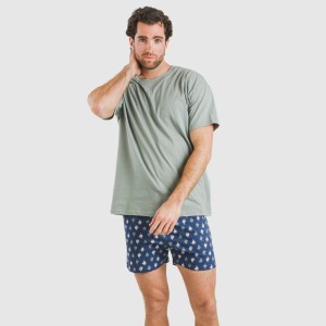 Pijama corto algodón hombre... 2