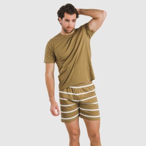 Pijama corto algodón hombre...