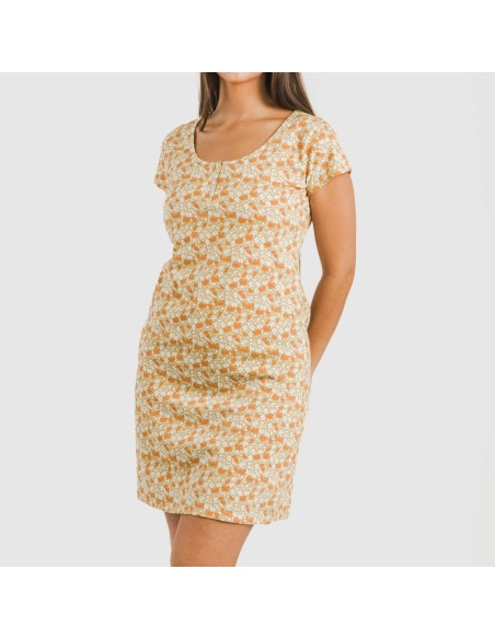 Blusón algodón Messalia arena vestidos-y-blusones-mujer