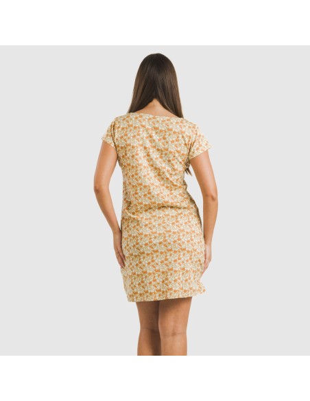 Blusón algodón Messalia arena vestidos-y-blusones-mujer