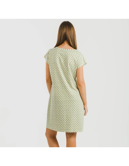Blusón algodón Orlando verde cacería vestidos-y-blusones-mujer