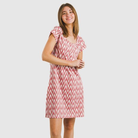 Blusón algodón Alfa marsala vestidos-y-blusones-mujer