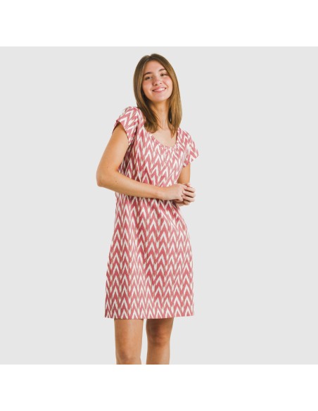 Blusón algodón Alfa marsala vestidos-y-blusones-mujer