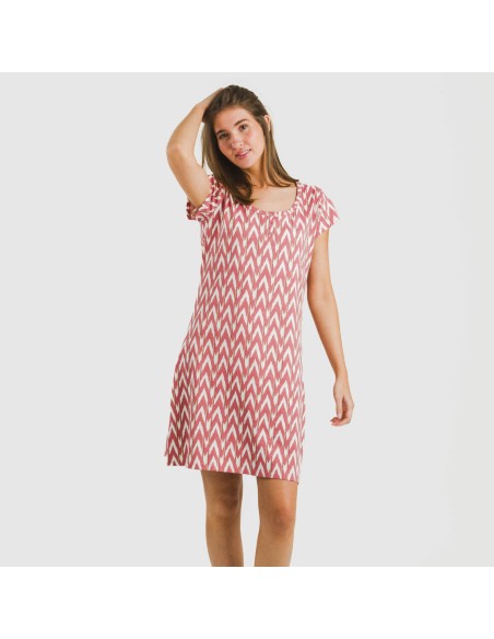 Blusón algodón Alfa marsala vestidos-y-blusones-mujer