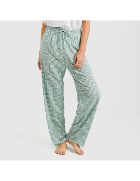 Pantalón viscosa Walia azul pantalones-comodos-mujer