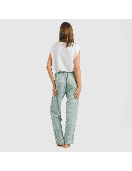 Pantalón viscosa Walia azul pantalones-comodos-mujer