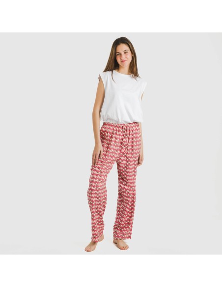 Pantalón viscosa Tana marsala pantalones-comodos-mujer