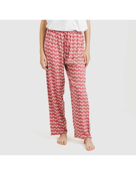 Pantalón viscosa Tana marsala pantalones-comodos-mujer