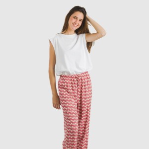 Pantalón viscosa Tana marsala