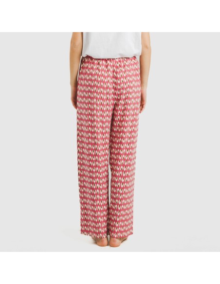 Pantalón viscosa Tana marsala pantalones-comodos-mujer