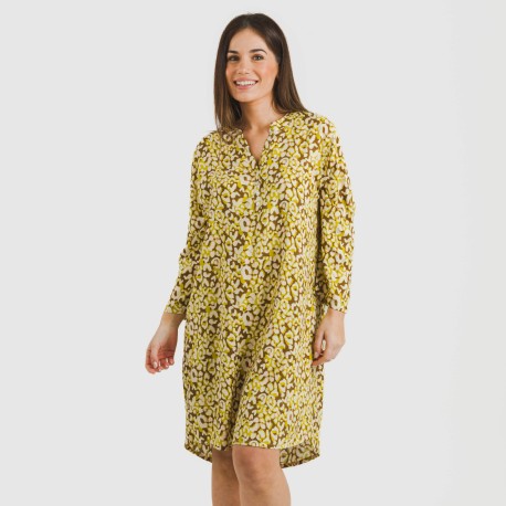 Camisola viscosa Milina verde lima vestidos-y-blusones-mujer