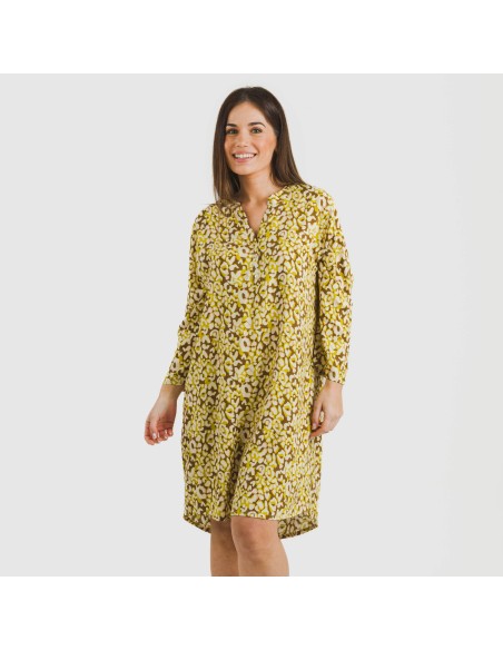 Camisola viscosa Milina verde lima vestidos-y-blusones-mujer