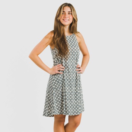 Vestido corto tirantes crepe Narciso indigo vestidos-y-blusones-mujer