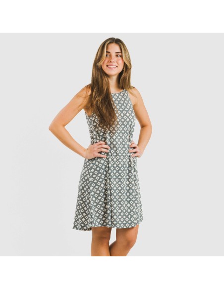 Vestido corto tirantes crepe Narciso indigo vestidos-y-blusones-mujer