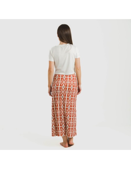 Falda midi soft Catania teja faldas