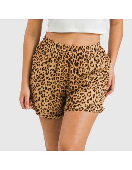 Pantalón corto viscosa bambula Leo pantalones-comodos-mujer
