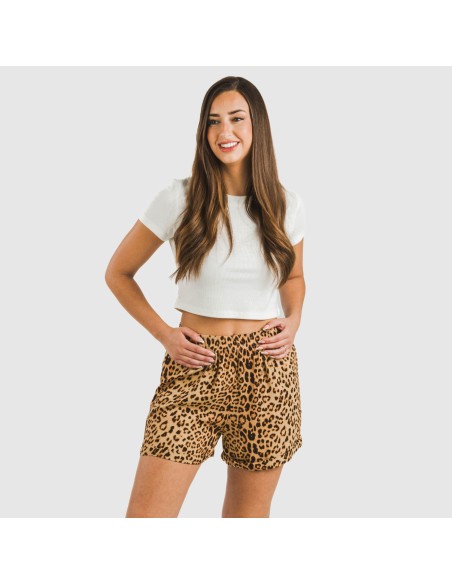 Pantalón corto viscosa bambula Leo pantalones-comodos-mujer