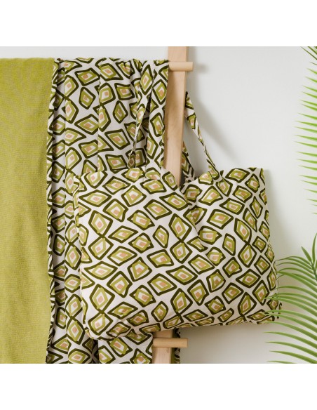 Pack Toalla Pareo + Bolso Liuvia verde caceria playa
