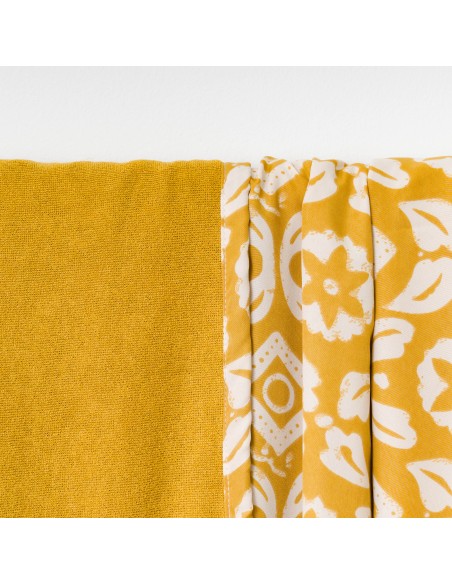 Pack Toalla Pareo + Bolso Eugenia ocre playa