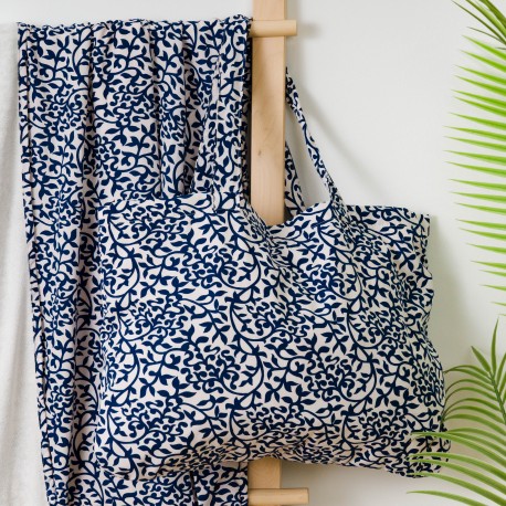 Pack Toalla Pareo + Bolso Aladero azul playa