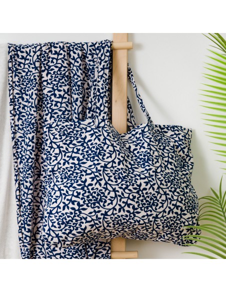 Pack Toalla Pareo + Bolso Aladero azul playa