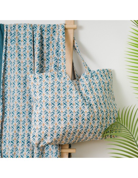 Pack Toalla Pareo + Bolso Eloina agua marina playa