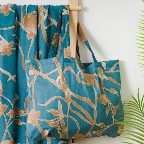 Pack Toalla Pareo + Bolso Bellita agua marina playa