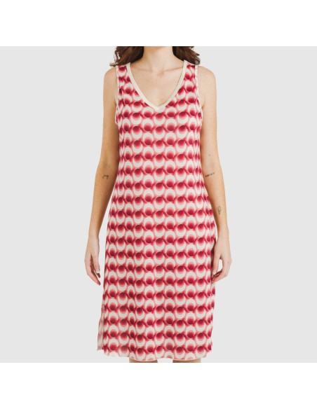 Vestido midi tirantes soft Alberti marsala vestidos-y-blusones-mujer