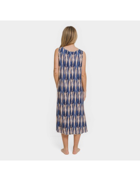 Vestido midi tirantes soft Gavidia azul vestidos-y-blusones-mujer