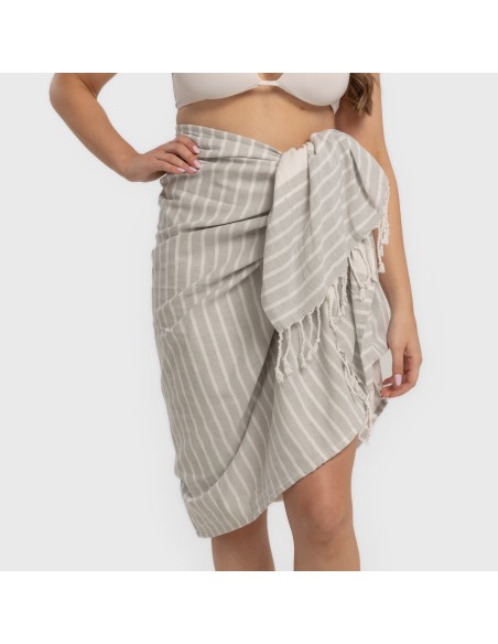 Pack Toalla Pareo + Bolso Raya algodón playa