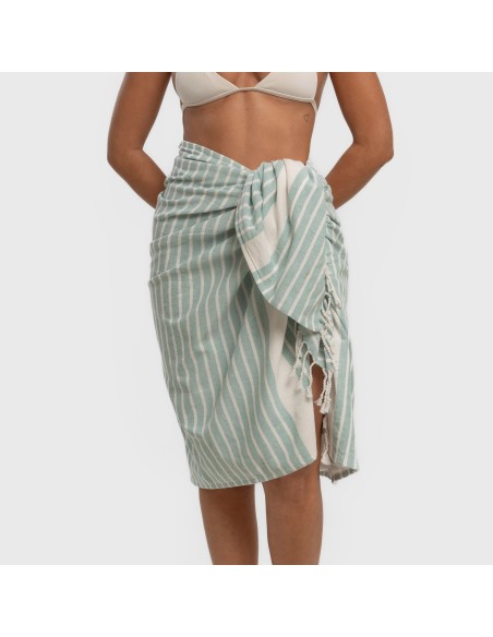 Pack Toalla Pareo + Bolso Raya algodón playa