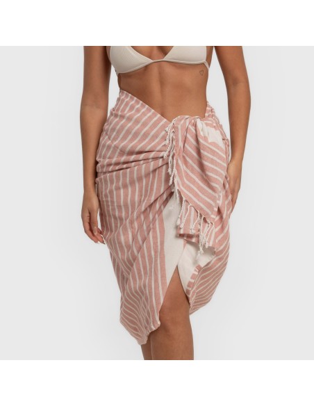 Pack Toalla Pareo + Bolso Raya algodón playa