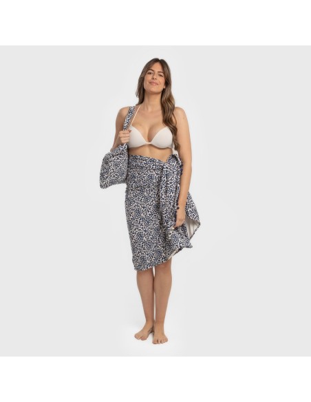 Pack Toalla Pareo + Bolso Aladero azul playa