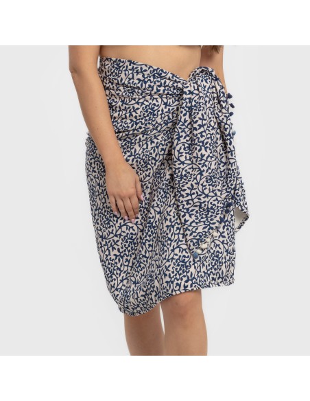 Pack Toalla Pareo + Bolso Aladero azul playa