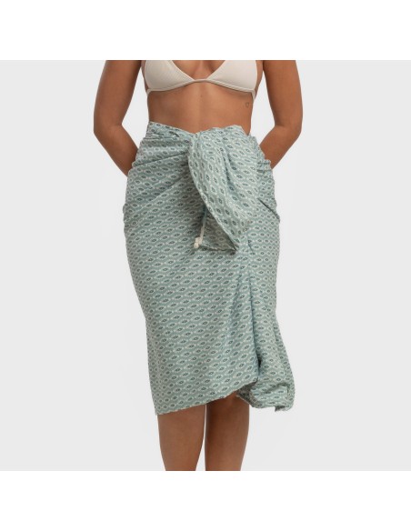 Pack Toalla Pareo + Bolso Walia agua marina playa