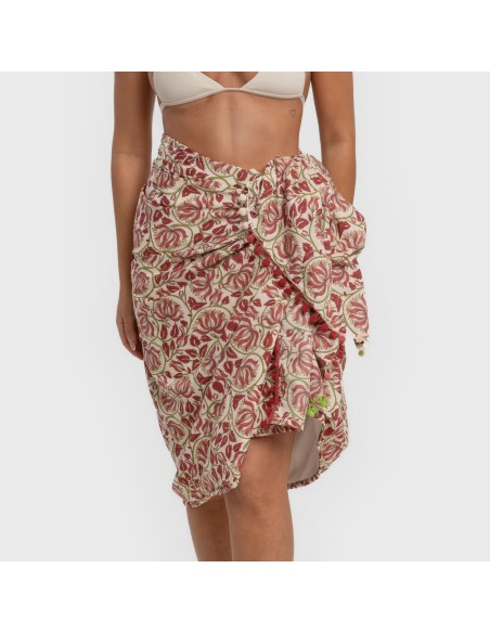 Pack Toalla Pareo + Bolso Venus marsala playa
