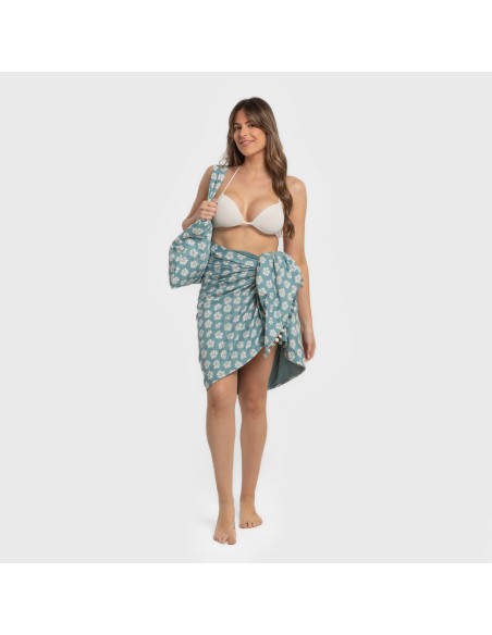 Pack Toalla Pareo + Bolso Albena agua marina playa