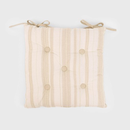 Cojín plancheta Raya Selva 45x45 - funda + relleno cojines-sillas