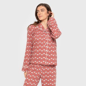 Pijama largo camisero...