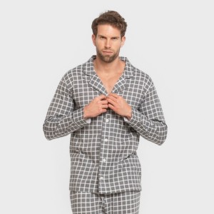 Pijama largo camisero...