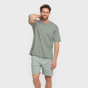 Pijama corto algodón hombre...