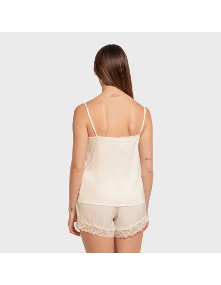 Pijama tirantes mujer satén Friday liso pijamas-cortos-mujer