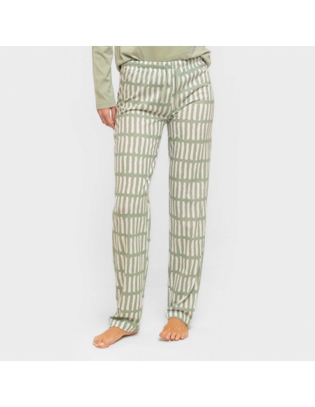 Pijama largo algodón Lemonade verde keike pijamas-largos-de-mujer