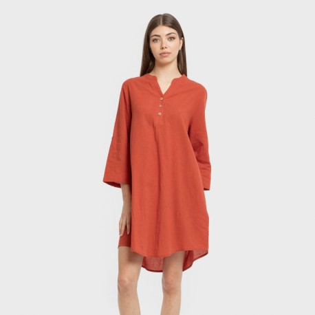 Camisola algodón lisa vestidos-y-blusones-mujer