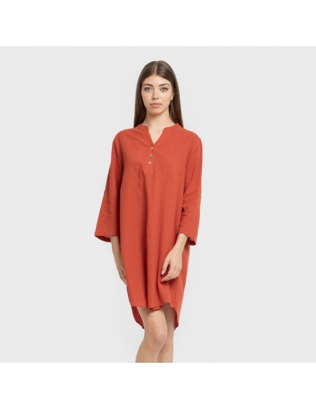 Camisola algodón lisa vestidos-y-blusones-mujer