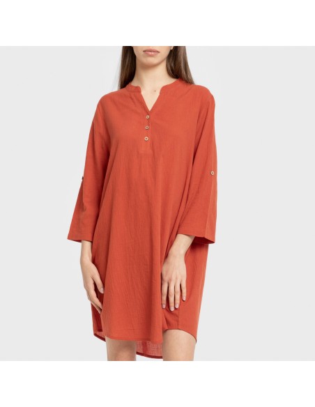 Camisola algodón lisa vestidos-y-blusones-mujer