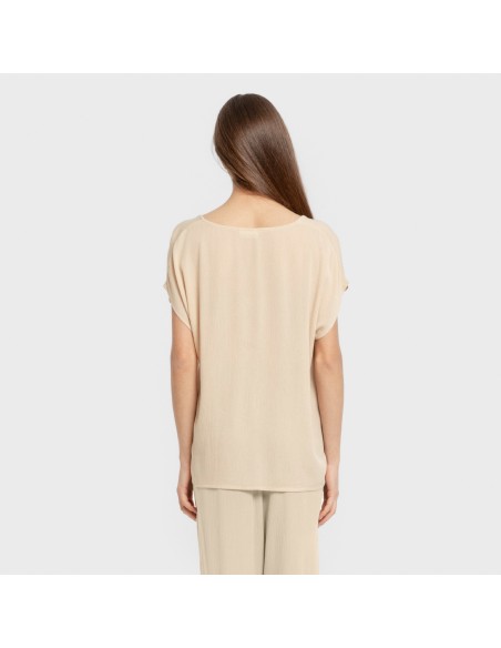 Camiseta manga fluida viscosa bambula lisa camisetas